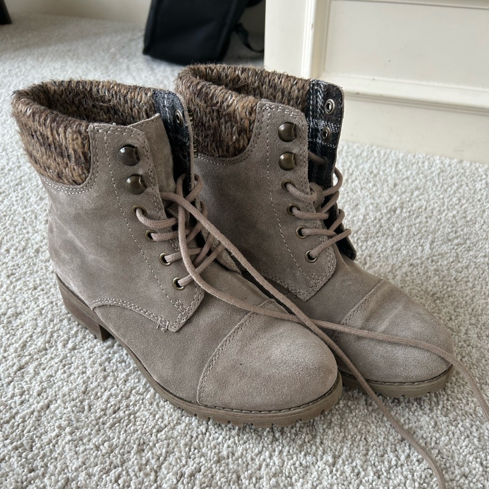 Women's Taupe Ankle Boots